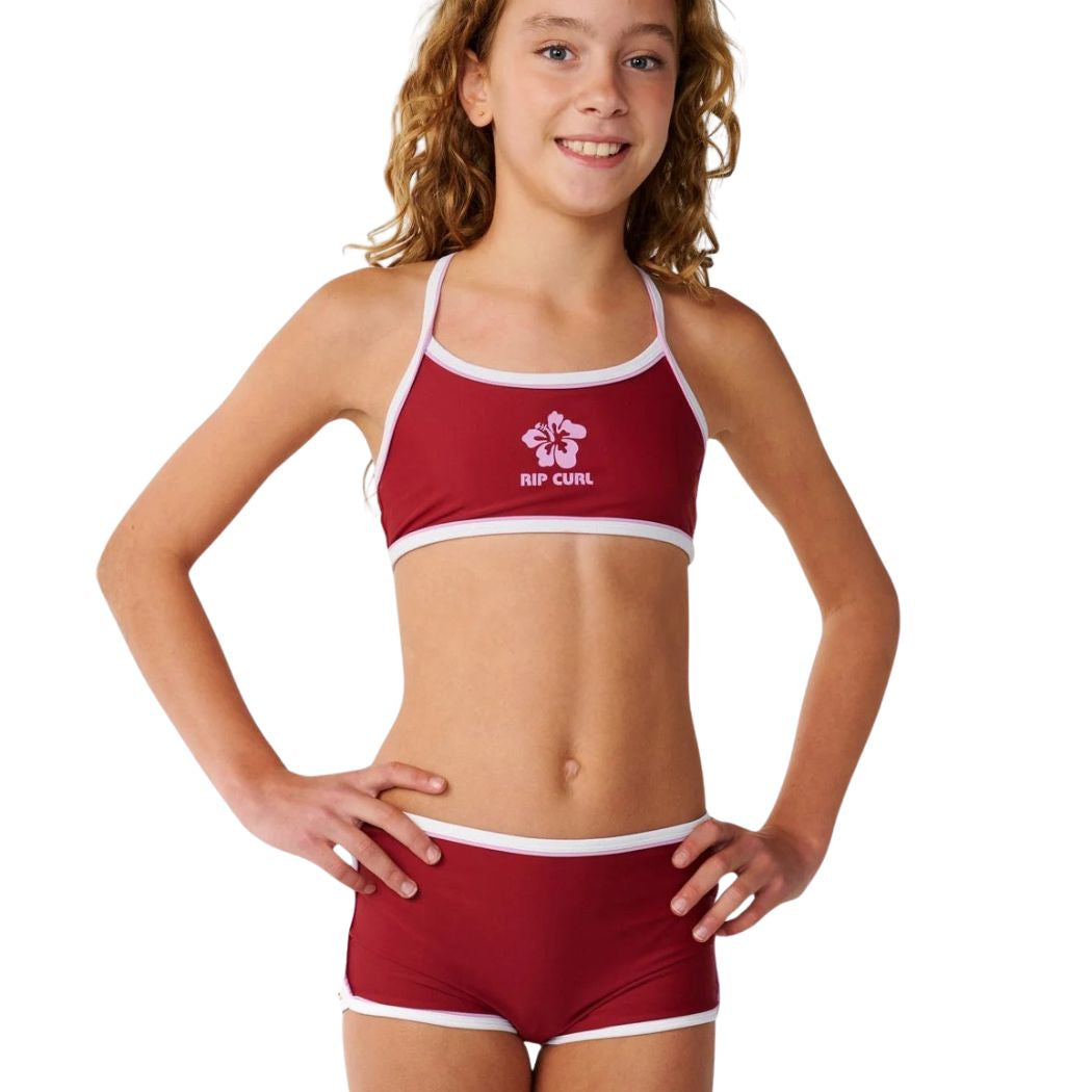 Rip Curl Girl Retro Pipe Bikini Plum