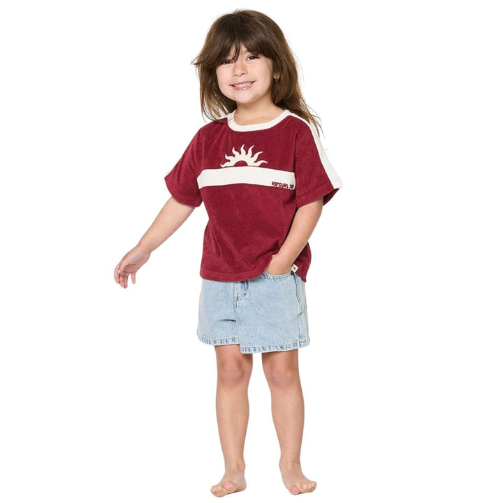 Rip Curl Girl Road Trip Terry Tee Plum