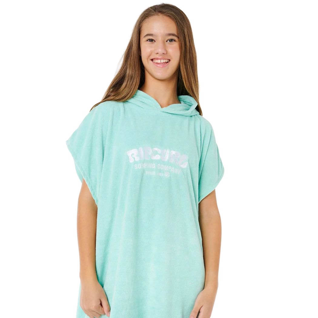 Rip Curl Girls Classic Surf Hooded Towel Teal