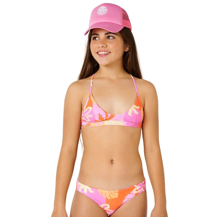 Rip Curl Girls Tropical Dawn Bikini Set Tangerine