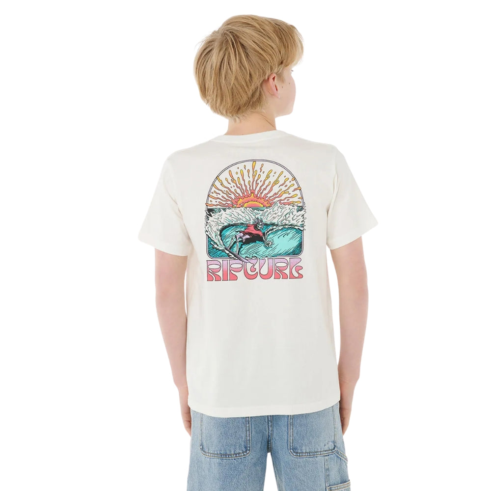 Rip Curl Grateful Shred Tee Boy Bone