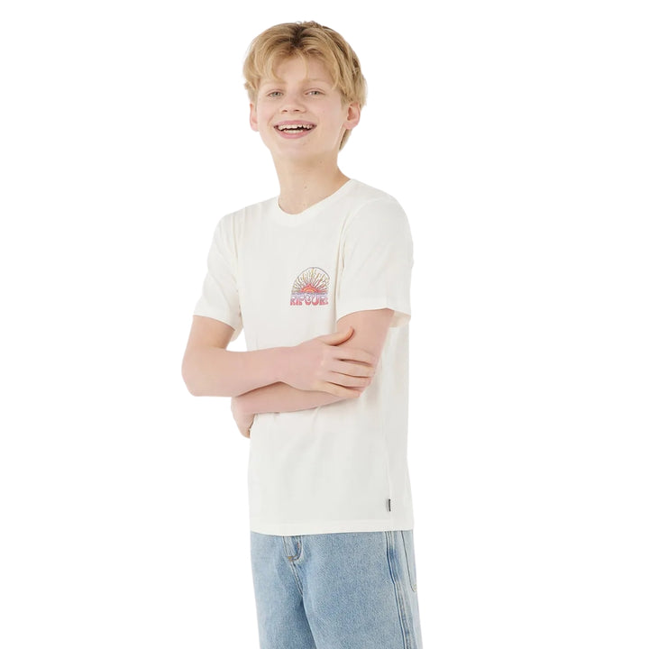 Rip Curl Grateful Shred Tee Boy Bone