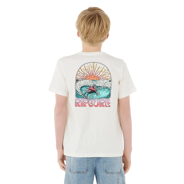 Rip Curl Grateful Shred Tee Boy Bone