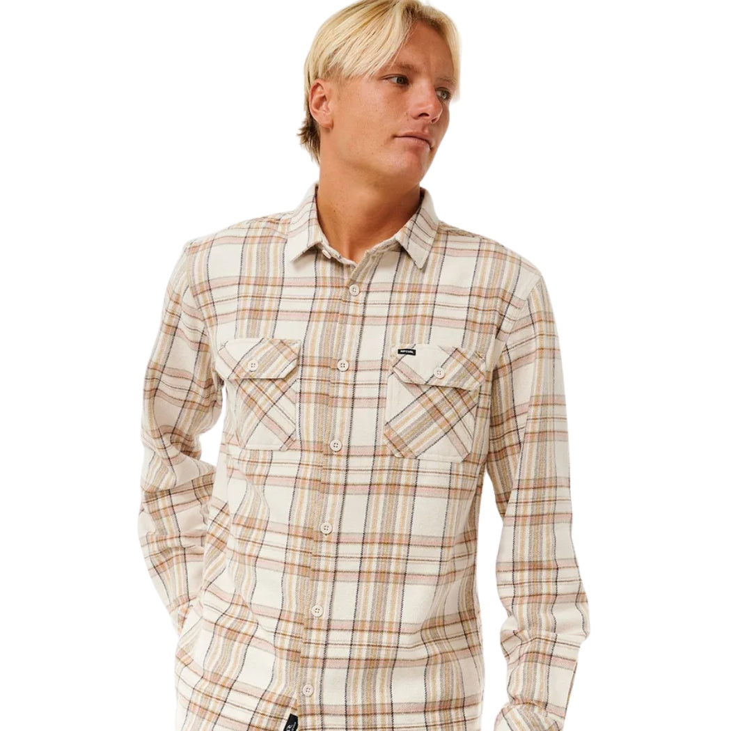Rip Curl Griffin Flannel Shirt Bone