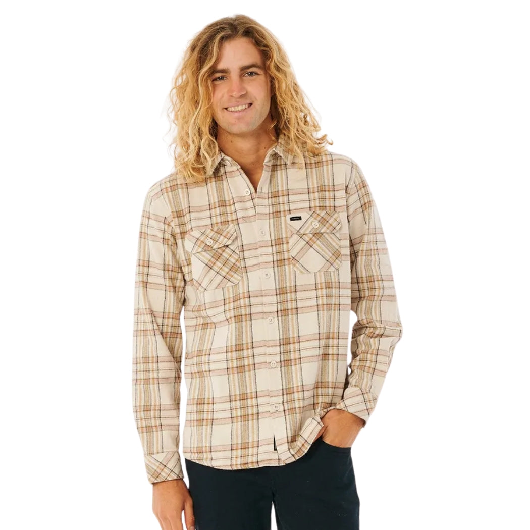 Rip Curl Griffin Flannel Shirt Bone