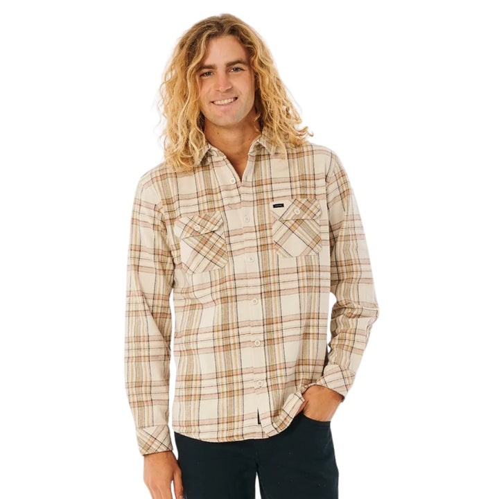 Rip Curl Griffin Flannel Shirt Bone