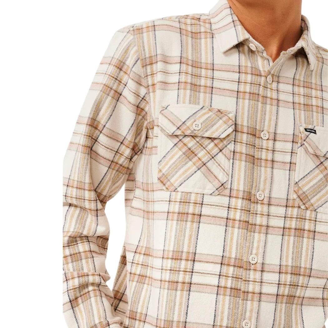 Rip Curl Griffin Flannel Shirt Bone