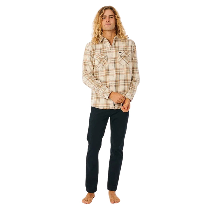 Rip Curl Griffin Flannel Shirt Bone