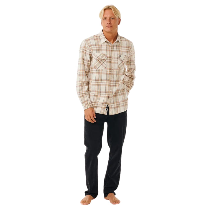 Rip Curl Griffin Flannel Shirt Bone