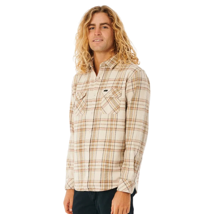 Rip Curl Griffin Flannel Shirt Bone