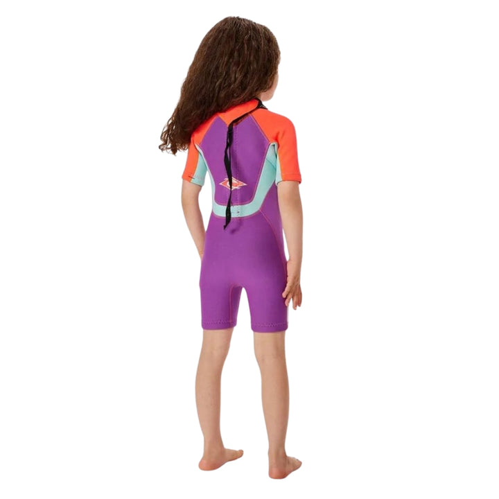 Rip Curl Groms Omega Back Zip Spring Suit Pink 