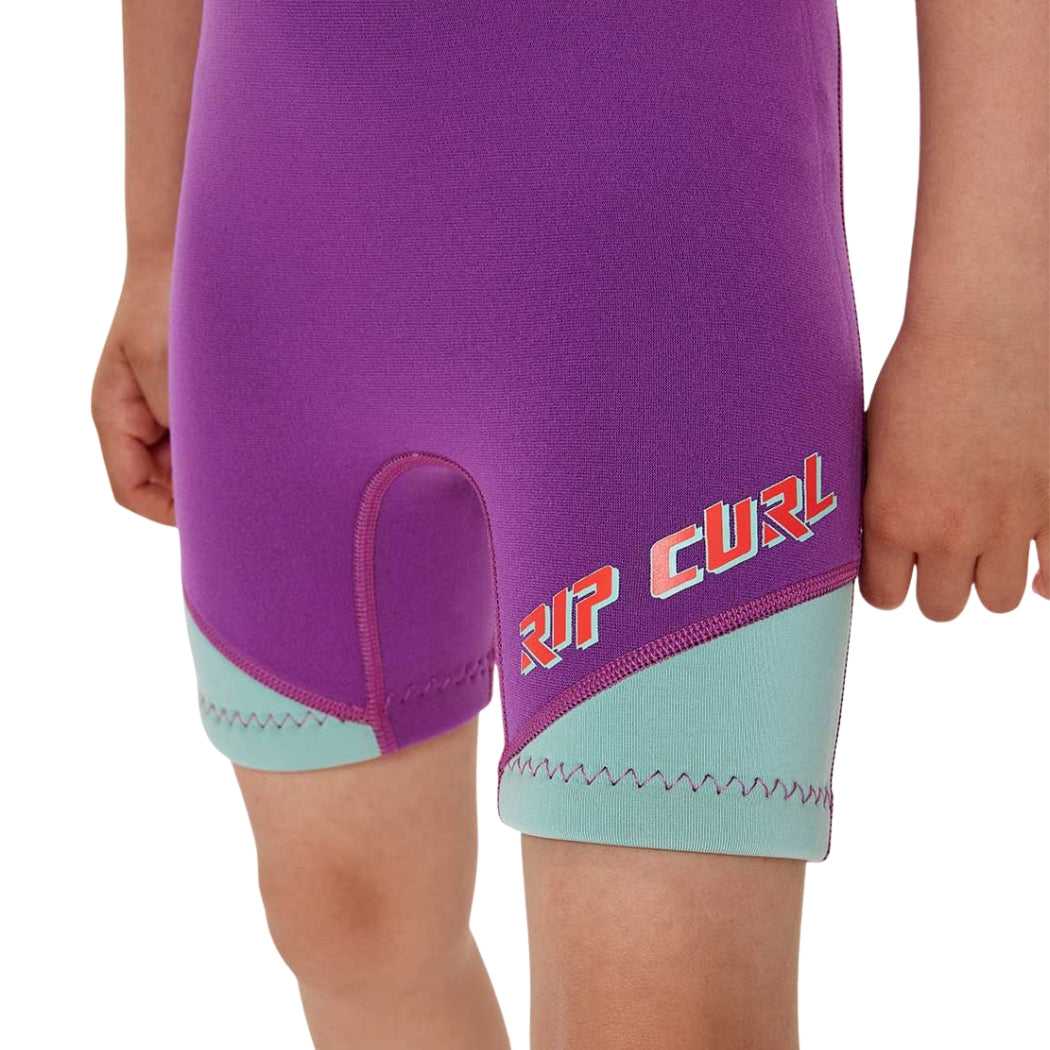 Rip Curl Groms Omega Back Zip Spring Suit Pink