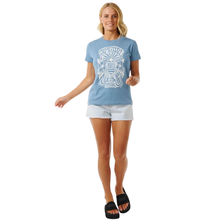 Rip Curl High Tide Psychic Tee Dusty Blue 