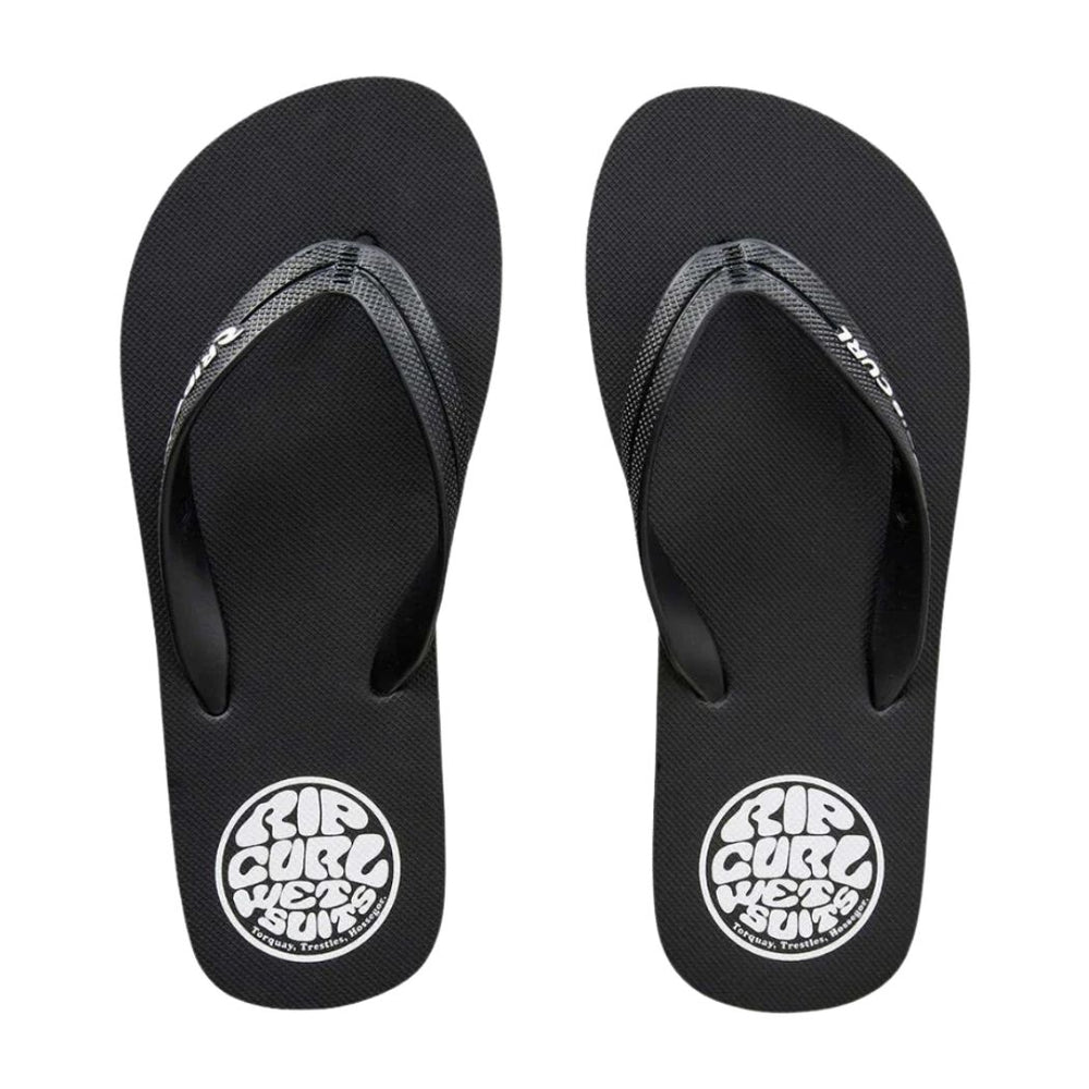 Rip Curl Icons Bloom Open Toe Boy Black White