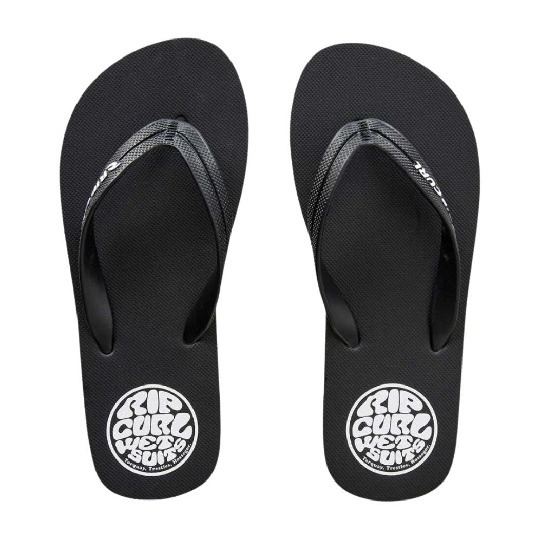 Rip Curl Icons Bloom Open Toe Boy Black White
