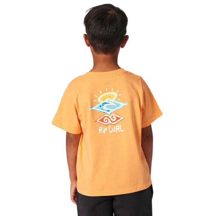 Rip Curl Icons of Shred Tee Boy Mandarin Zest