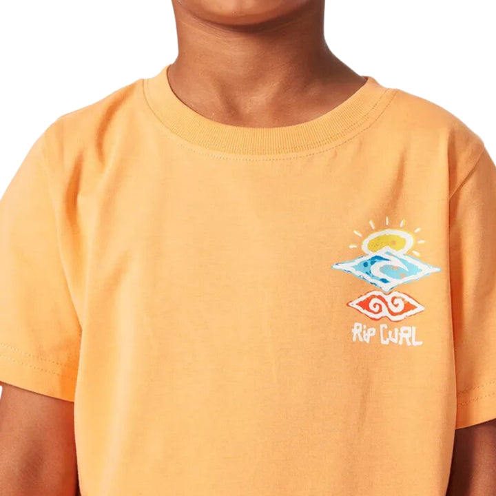 Rip Curl Icons of Shred Tee Boy Mandarin Zest