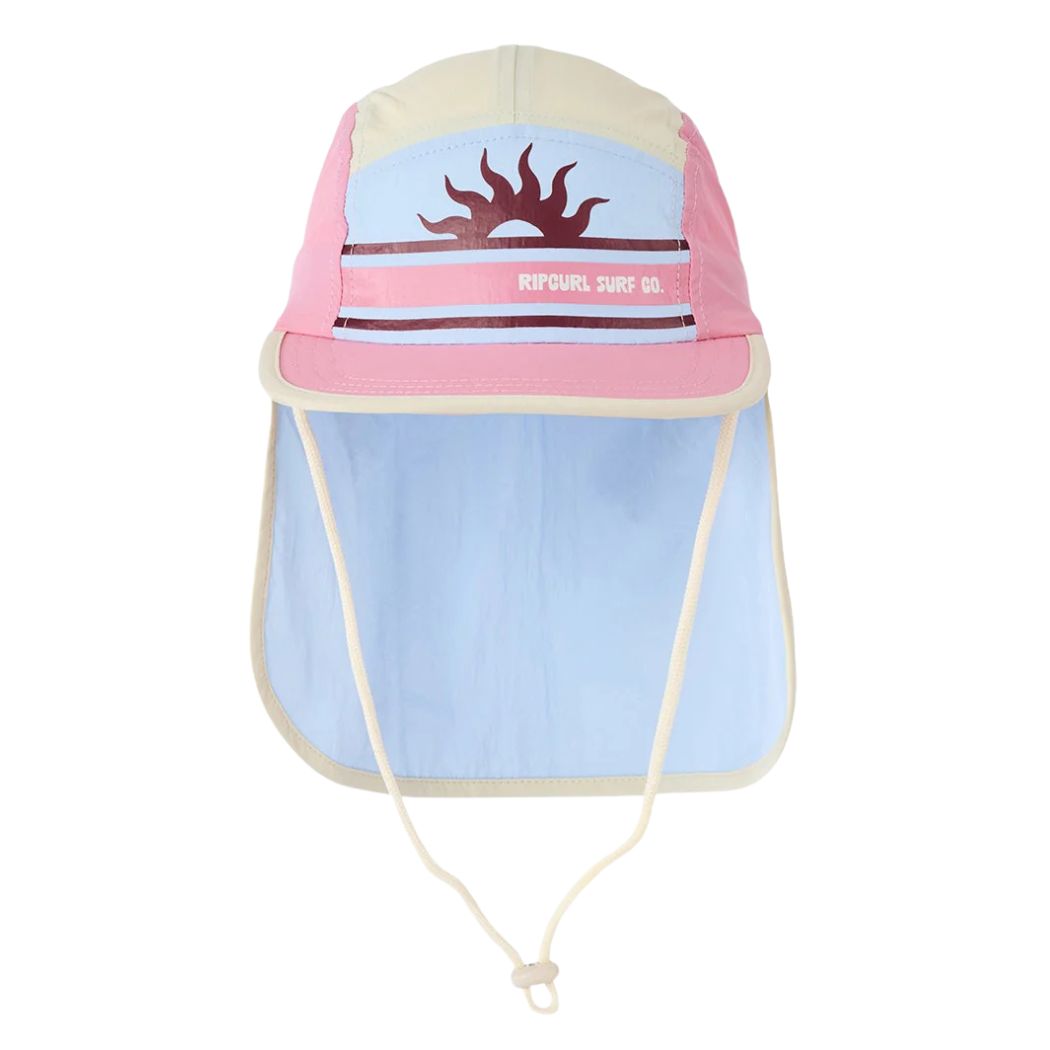 Rip Curl Girl Island Days UPF Beach Hat Natural Pink
