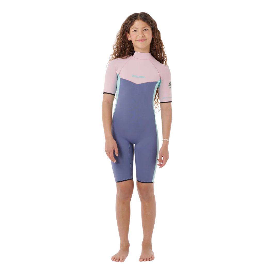 Rip Curl Kids Dawn Patrol Back Zip Springsuit Pink