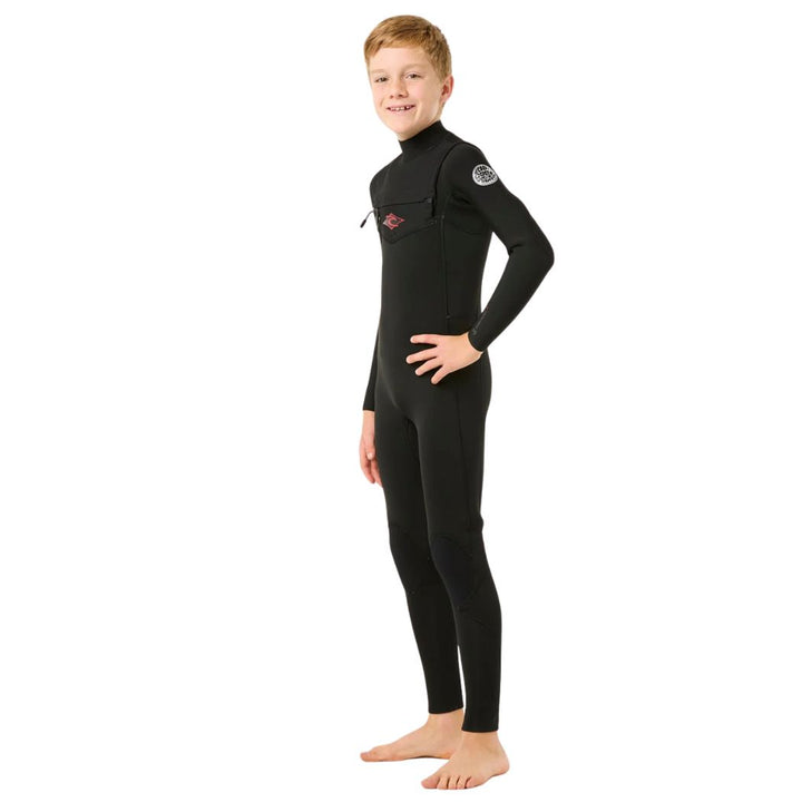 Rip Curl Kids Dawn Patrol Chest Zip  3 2 Steamer Black