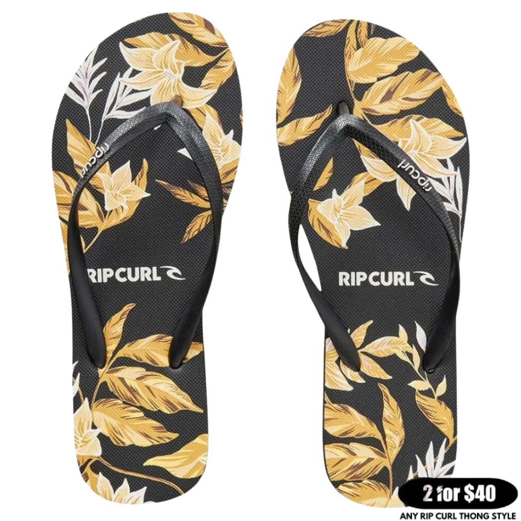 Rip Curl La Isla Bloom Open Toe Black