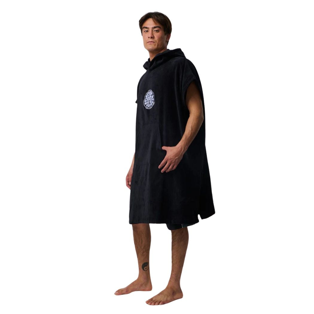 Rip Curl Logo Hooded Towel Black