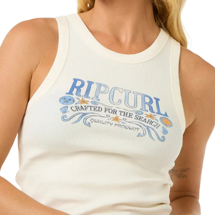 Rip Curl Luna Ribbed Tank Bone