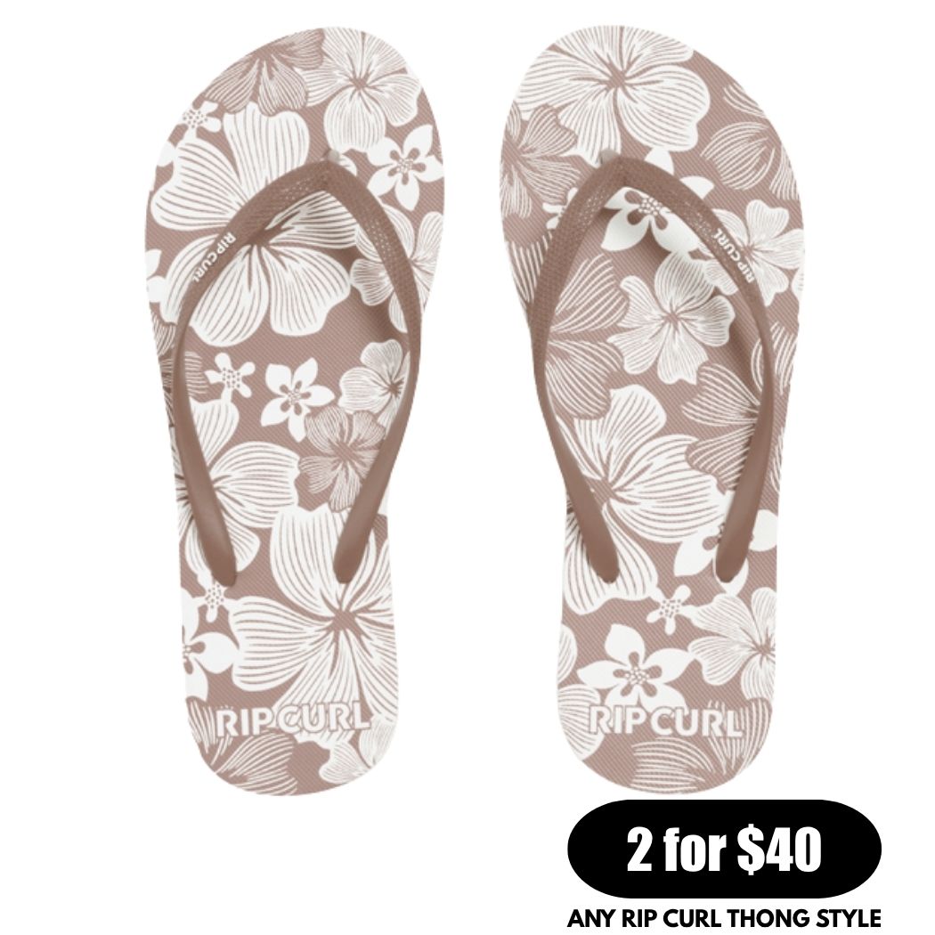 Rip Curl Mixed Bloom Open Toe Brown