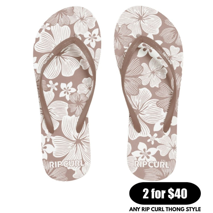 Rip Curl Mixed Bloom Open Toe Brown