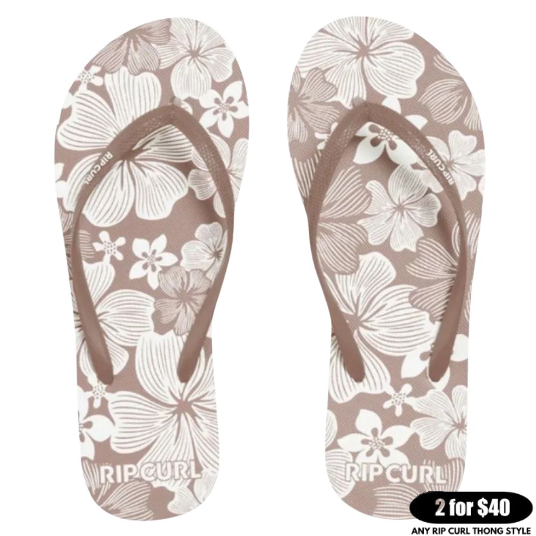 Rip Curl Mixed Bloom Open Toe Brown