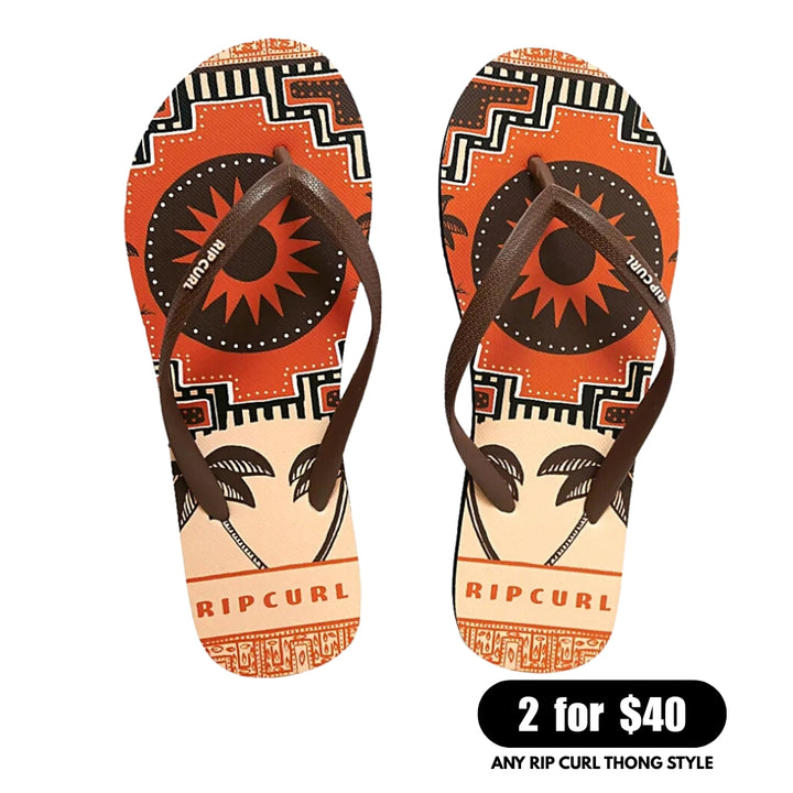 Rip Curl Mixed Bloom Thong Brown