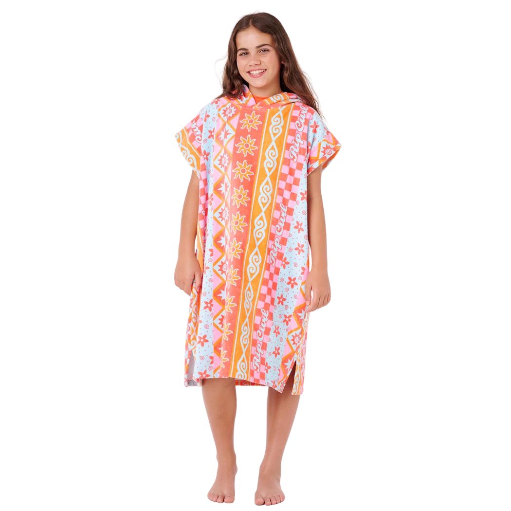 Rip Curl Mixed Cotton Hooded Towel Girl Red
