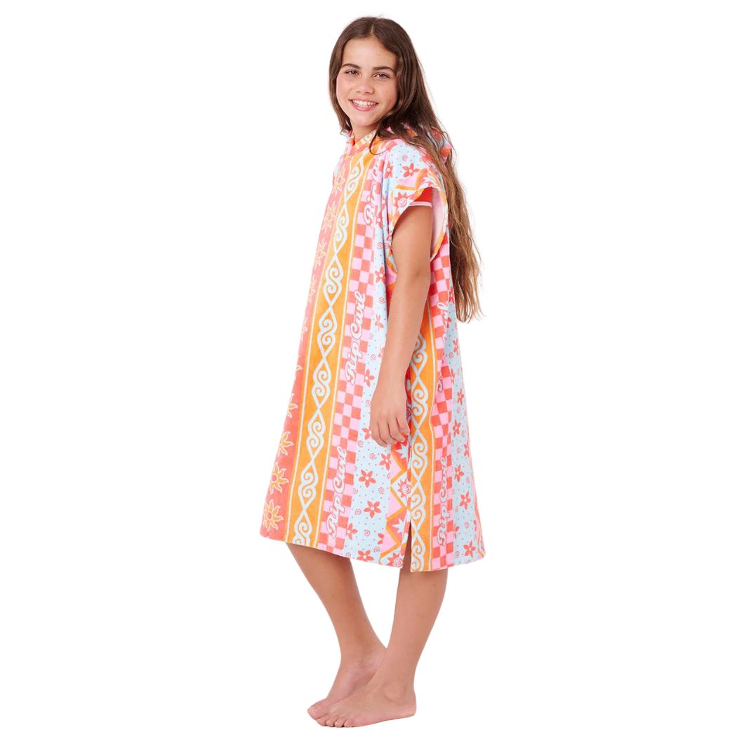 Rip Curl Mixed Cotton Hooded Towel Girl Red