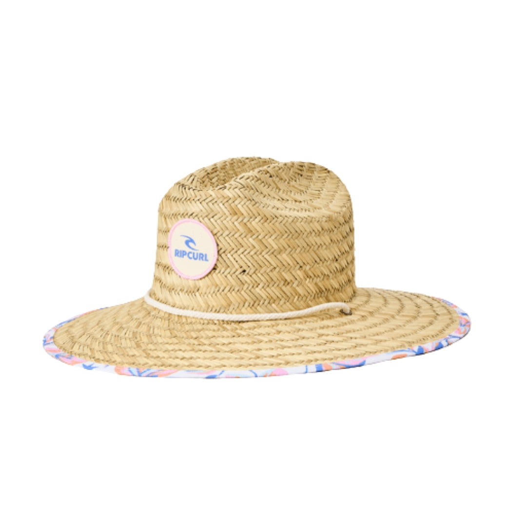 Rip Curl Mixed Straw Sun Hat Girl Sky Blue