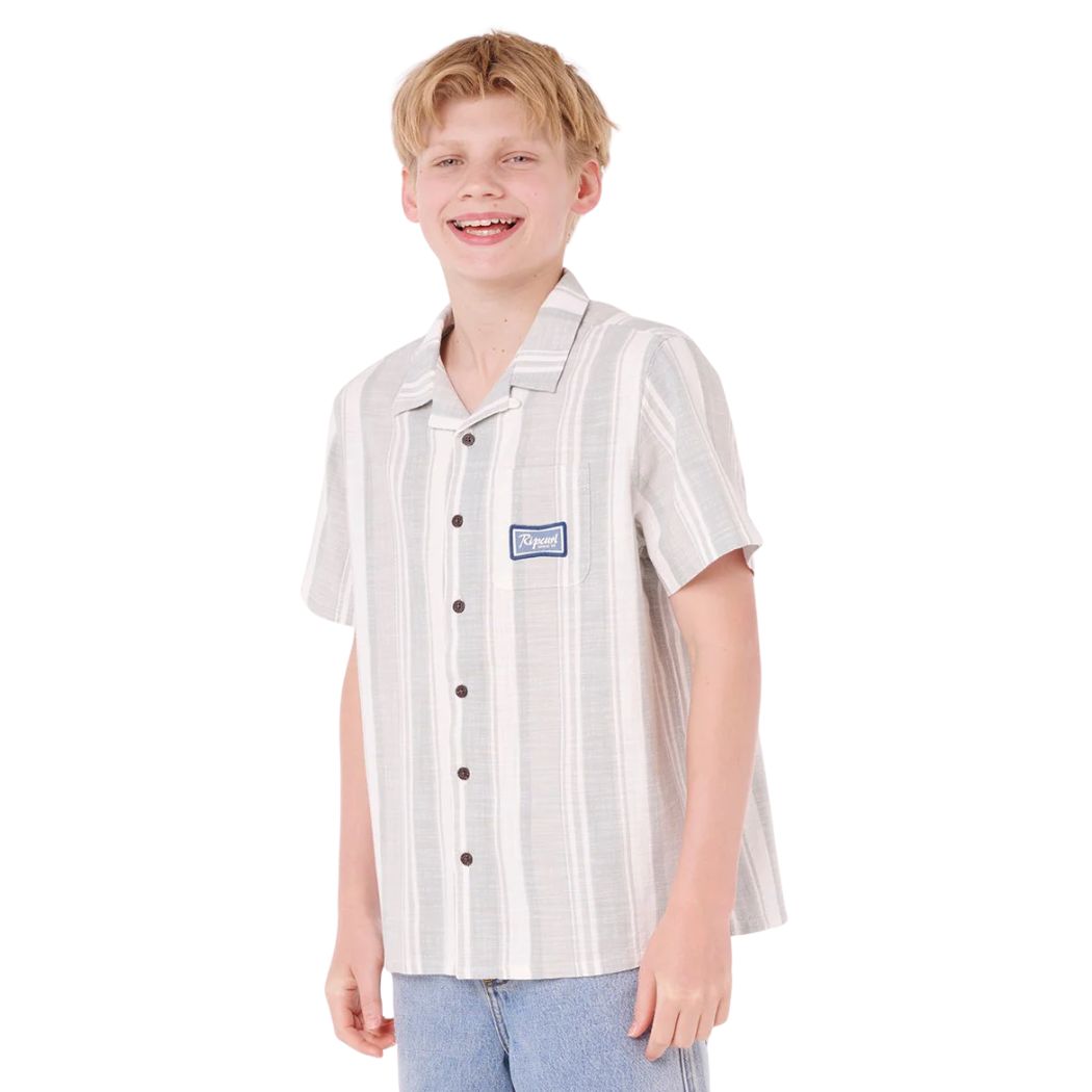 Rip Curl Mod Cali Stripe Shirt Boy Bluefin