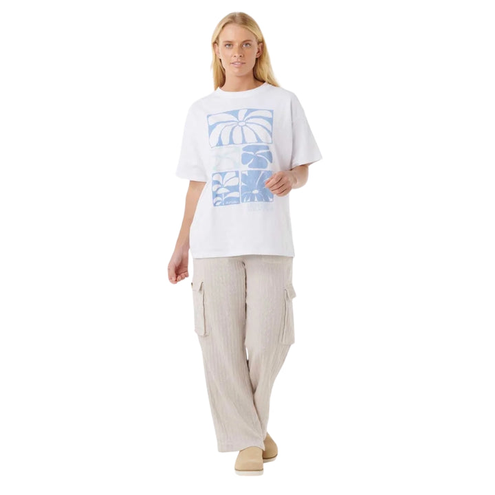 Rip Curl Oceanic Heritage Tee Optical White