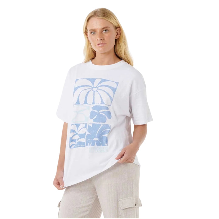 Rip Curl Oceanic Heritage Tee Optical White
