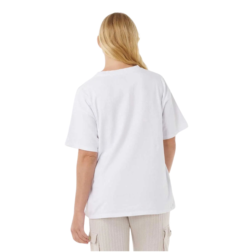 Rip Curl Oceanic Heritage Tee Optical White