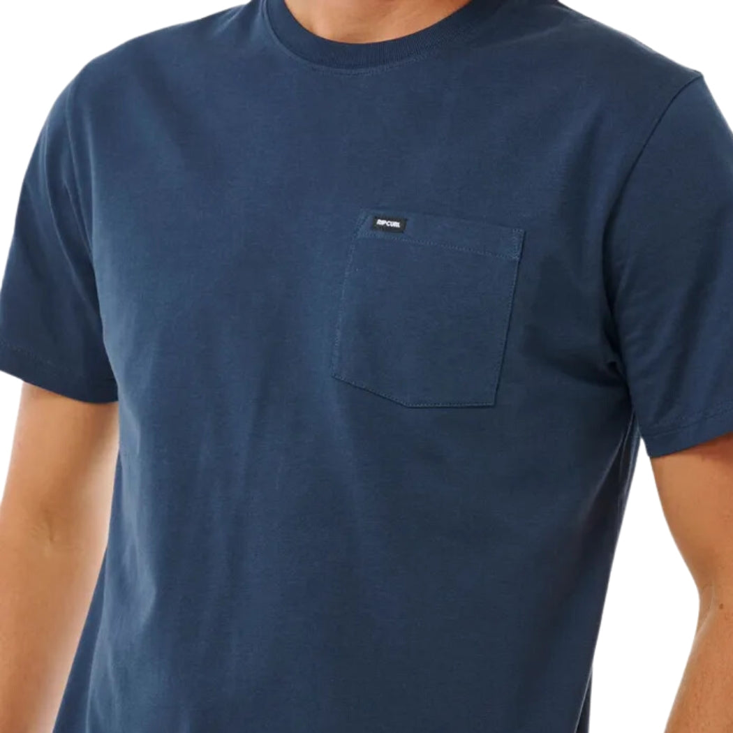 Rip Curl Plain Pocket Tee Navy