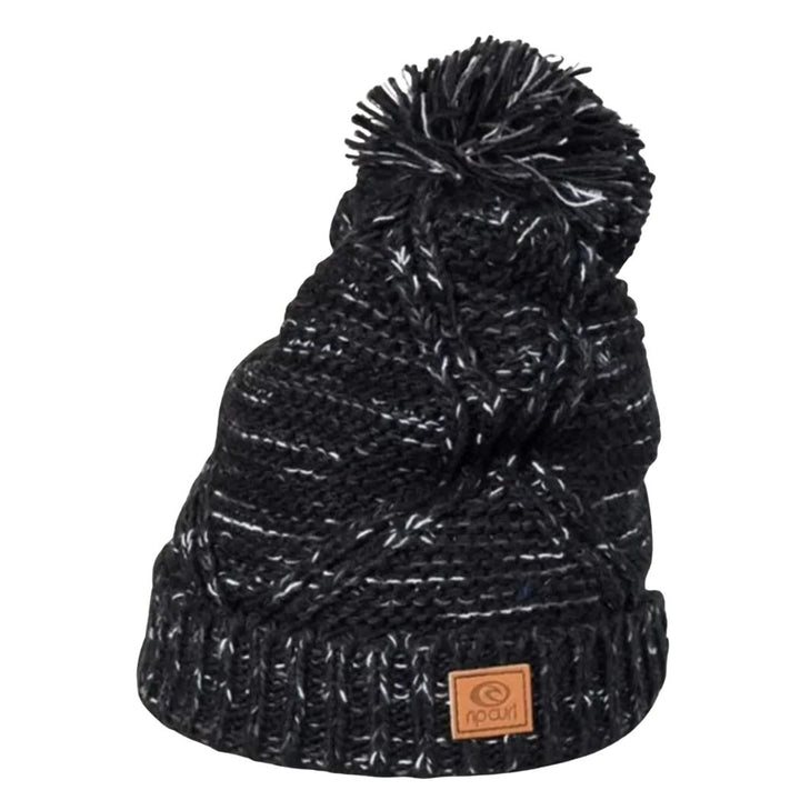 Rip Curl Pom Pom Flecker Beanie Black