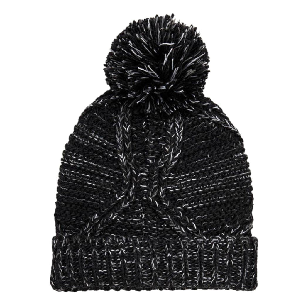 Rip Curl Pom Pom Flecker Beanie Black