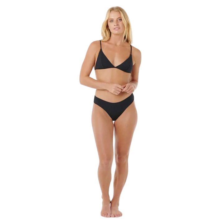 Rip Curl Premium Surf Banded Fixed Tri Top Black