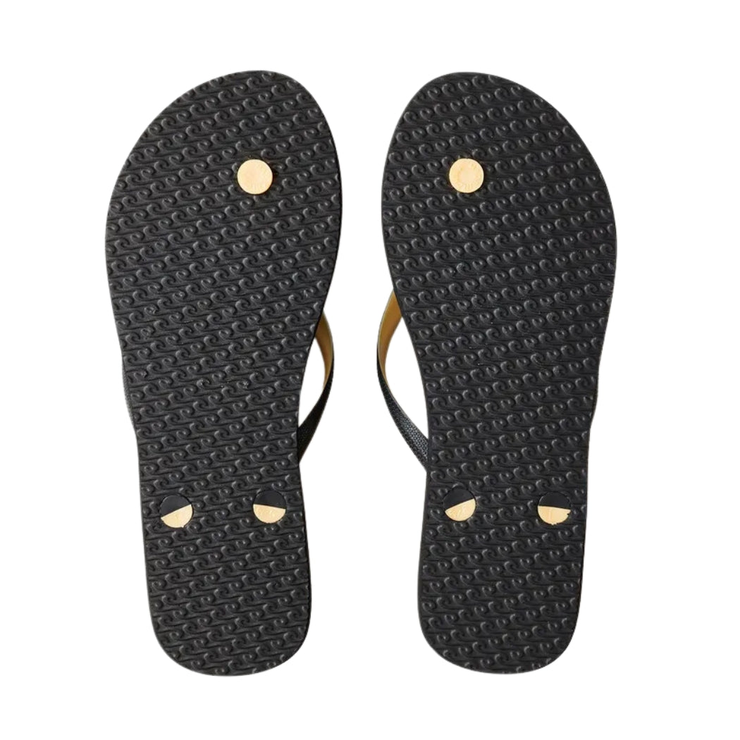 Rip Curl Premium Surf Bloom Open Toe Black Gold   