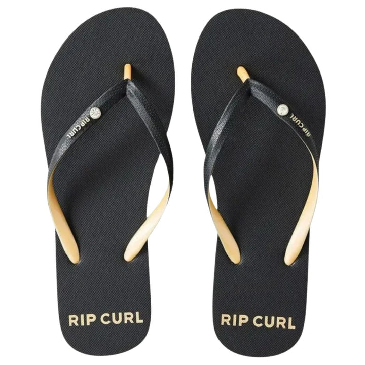 Rip Curl Premium Surf Bloom Open Toe Black Gold