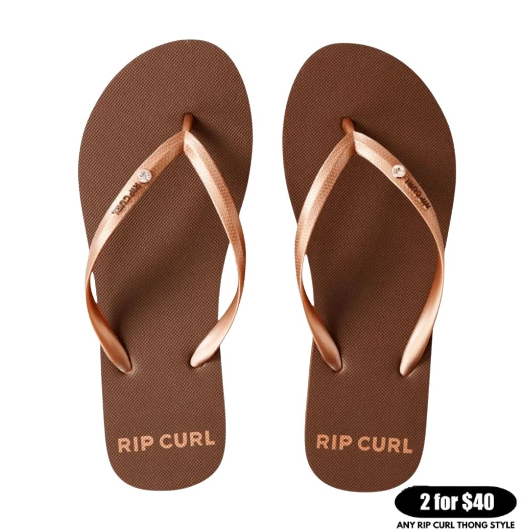 Rip Curl Premium Surf Bloom Open Toe Brown