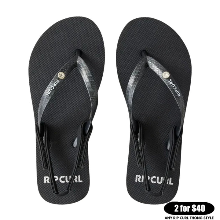 Rip Curl Premium Surf Bloom Open Toe Girl Black