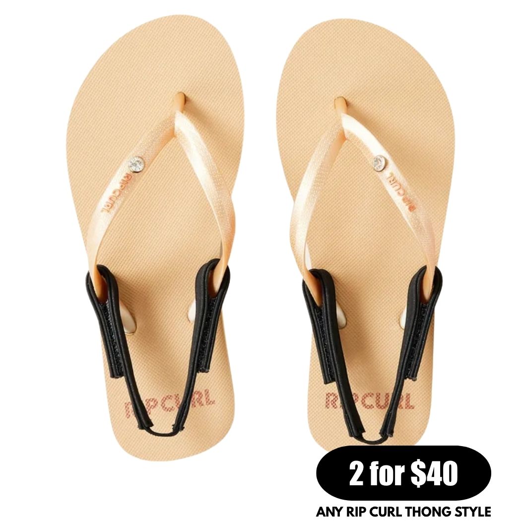Rip Curl Premium Surf Bloom Open Toe Girl Gold