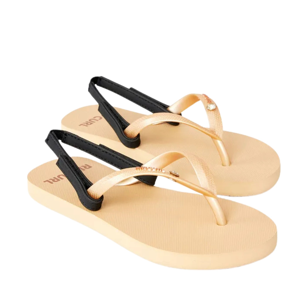 Rip Curl Premium Surf Bloom Open Toe Girl Gold