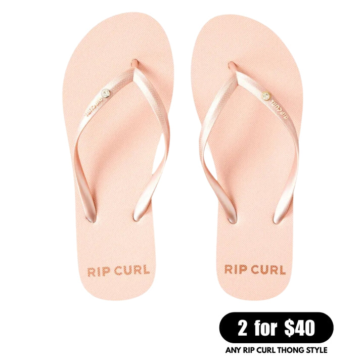 Rip Curl Premium Surf Bloom Open Toe Rose Gold