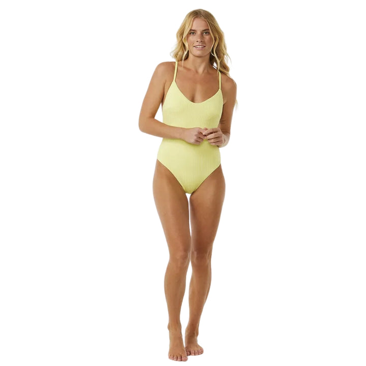 Rip Curl Premium Surf Cheeky One Piece Bright Yellow 